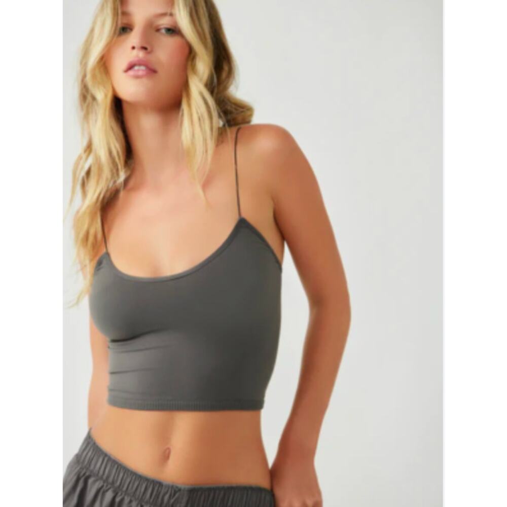 free‎ people intimately gray crop cami